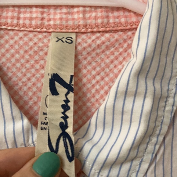 Seven7 Pinstriped Dress Shirt - Picture 6 of 7